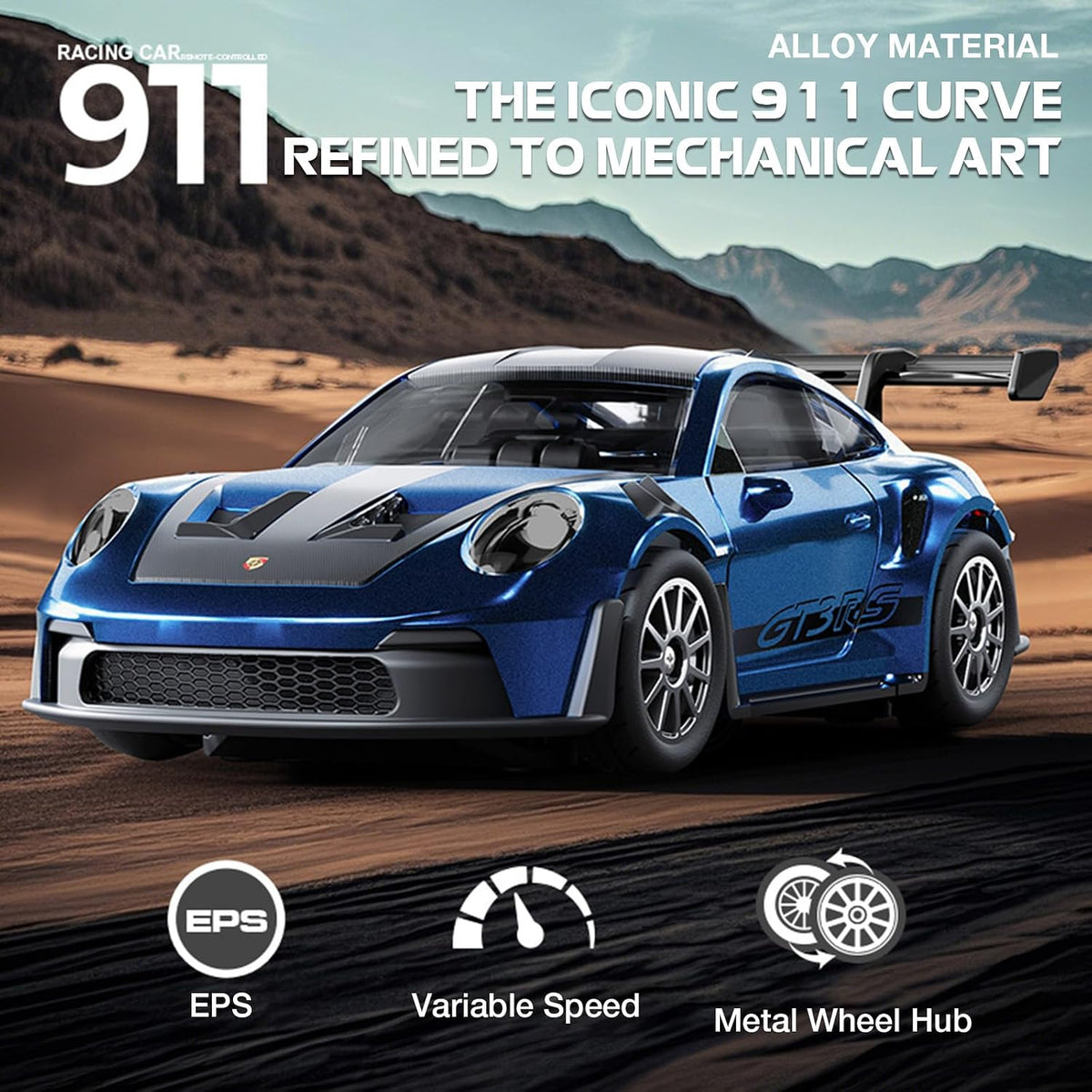 1/43 Scale RC Drift Car, Mini GTR35 RC Model Car 2.4Ghz 4WD RC Alloy D43 Vehicles with Gyro & LED Lights for Adults Hobby Toys (Red)