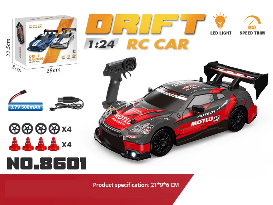 1:24 Scale 4WD RC Drift Car GTRPRO AE86PRO RTR Metal Tires Ready to Race Kid Adult Toy Birthday Gift