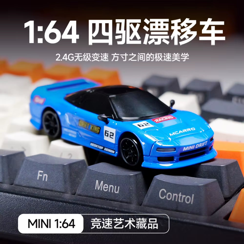 1:64 RC Drift Car 2.4G 4WD High Speed Racing Car Model Professional Remote Control Sports Toy for RC Hobbyists Kids Collection