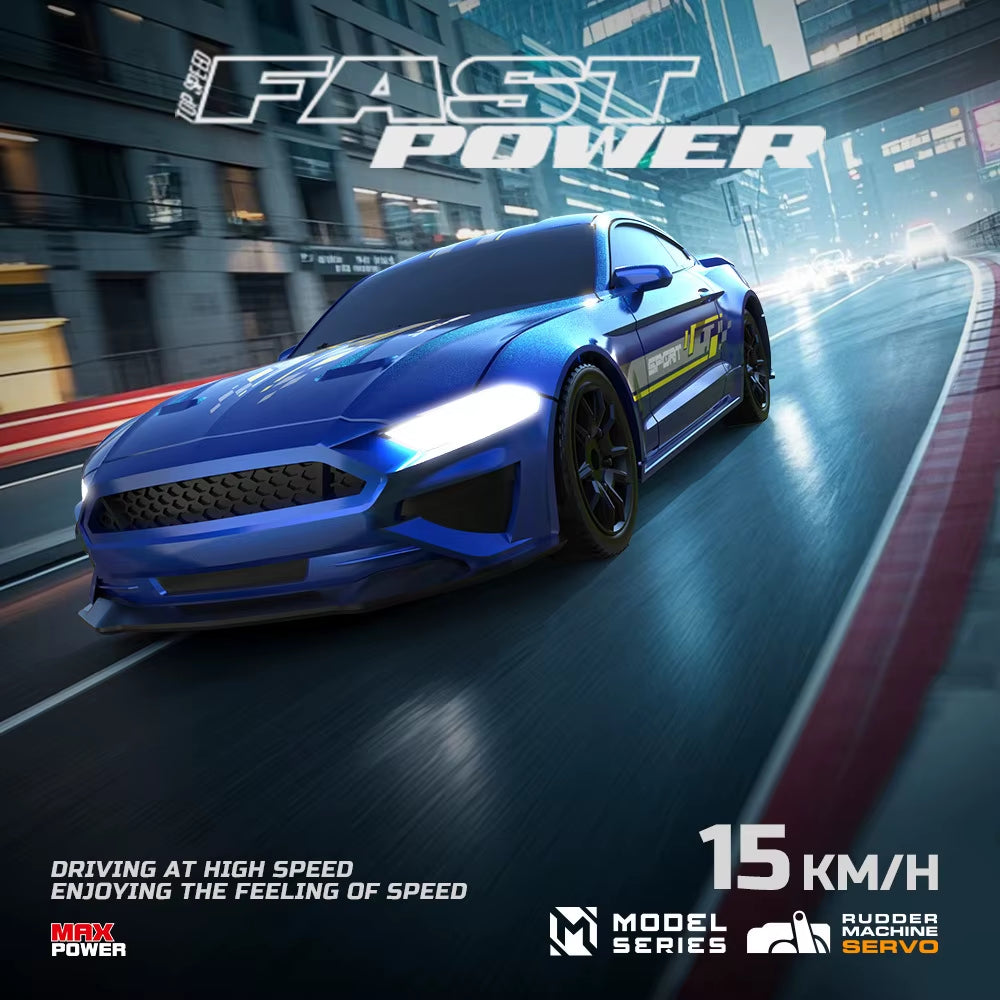 Rc Drift Car 1/43 Rc Gyro Rc4Wd Full Scale Remote Control Vehicle Metal Body Colorful Ambient Lighting Toy Cars for Boys