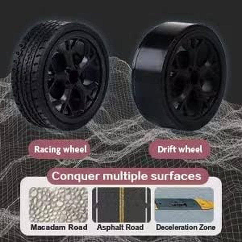 -2.4G,1:14,High Speed Remote Control Drift Car,2 Rechargeable Battery,Led,Light Up,Up to 28Km/H,4Wd Racing Fast Drift RC Car Vehicle Toys for Boys Girls, Xmas Birthday Gifts for Kids,1