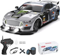 Remote Control Car 1/16 Scale RC Drift Car 2.4Ghz 4WD High Speed 18+KM/H Vehicle with LED Lights and Spray, Extra Drifting Tires Racing Vehicle Toys Birthday Gifts for Adults Boys, 2 Batteries