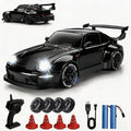 1:24 Scale RC Drift Car with LED Lights, 25Km/H 4WD High Speed, Dual Batteries 50+ Min Play, 2.4Ghz Remote Control, Multi-Surface Drift Tires, Racing Toy Vehicle for Adults Boys Girls, Silent Partner