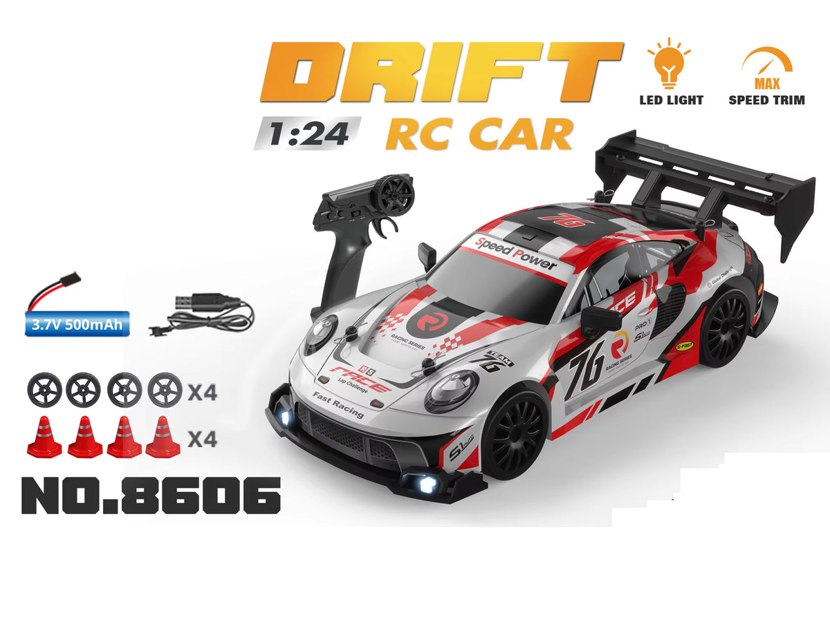 1:24 Scale 4WD RC Drift Car GTRPRO AE86PRO RTR Metal Tires Ready to Race Kid Adult Toy Birthday Gift