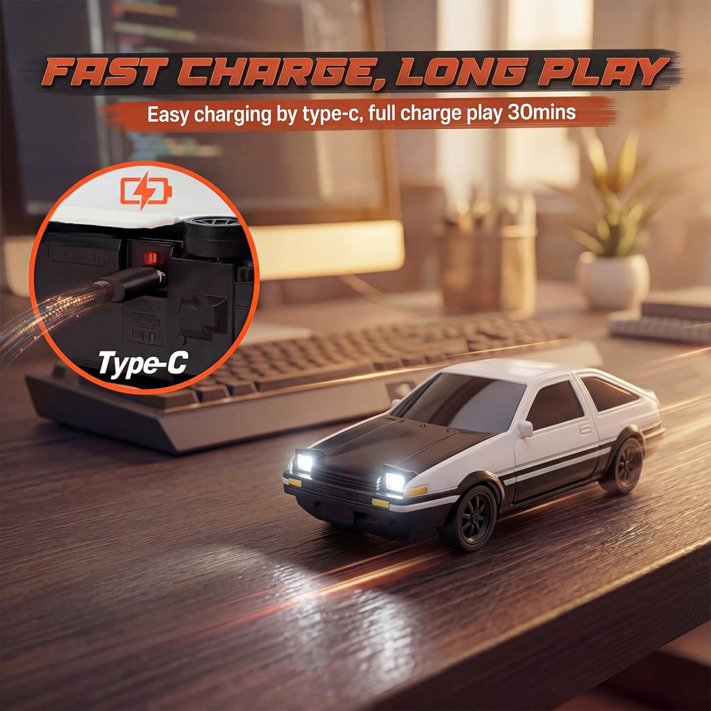 [2026 Upgrade 1/43 Mini RC Drift Car with Gyroscope, 4WD RTR