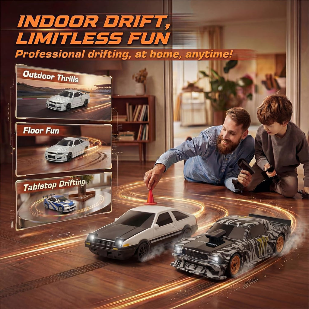 [4WD Edition 1/43 Scale Mini RC Drift Car, High Speed