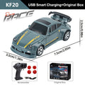 KF20 1/64 High Speed Drift RC Car 2.4G 4WD Remote Control Desktop Mini GTR Racing Model Cars for Boys Kids Toy Gift