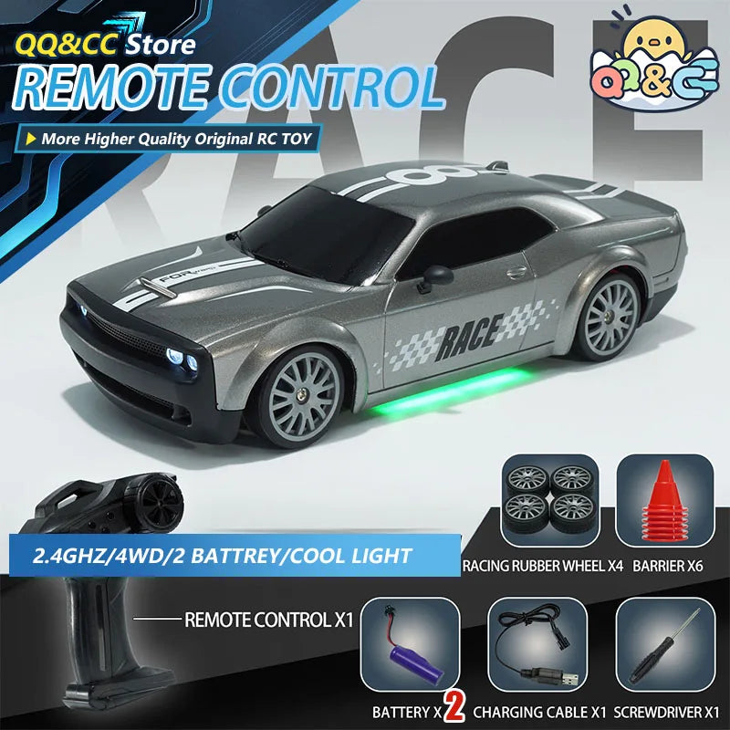 1:20 RC Car Four-Wheel Drive Remote Control High-Speed Off-Road Vehicle Drift Children Electric Racing Toys for Kids Boy Gifts