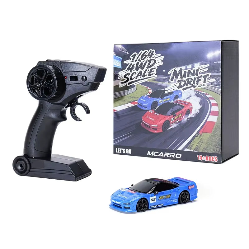 1:64 RC Drift Car 2.4G 4WD High Speed Racing Car Model Professional Remote Control Sports Toy for RC Hobbyists Kids Collection