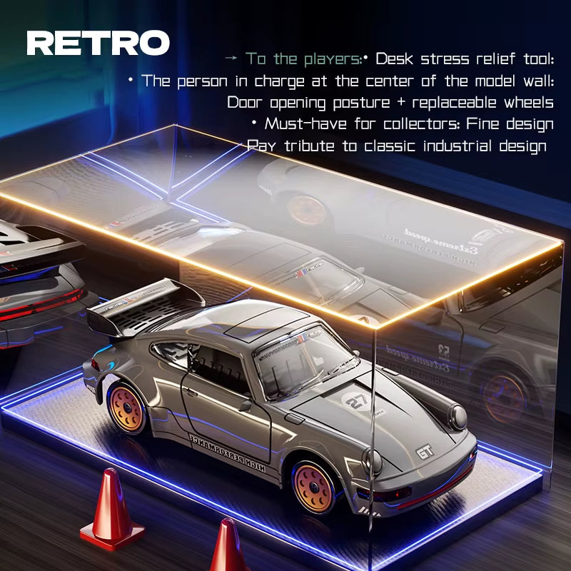 Rc Drift Car 1/43 Rc Gyro Rc4Wd Full Scale Remote Control Vehicle Metal Body Colorful Ambient Lighting Toy Cars for Boys
