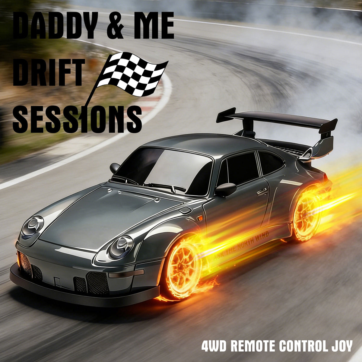 RC Drift Car 1:24 2.4Ghz 4WD High Speed Remote Control Cars Vehicle with LED Lights RC Race Car Toys for Boys Kids Adults