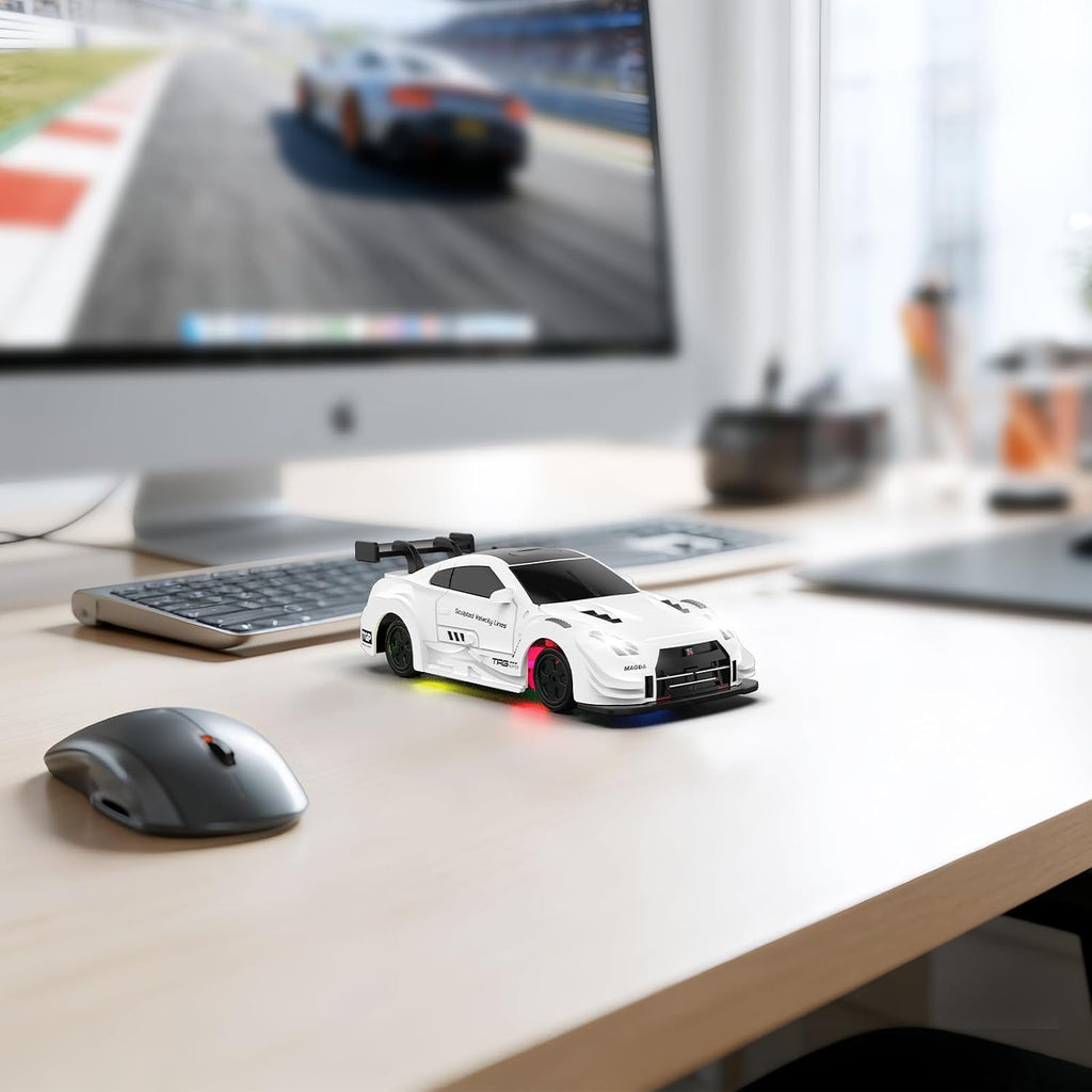 RC Drift Car, 1/43 Mini RC Drift Car with Gyro, 2.4Ghz Full Proportional Control, 20M/H 4WD High Speed Remote Control Alloy, LED Lights & Drift Tires, Toys Gift for Adults, Boys and Girls