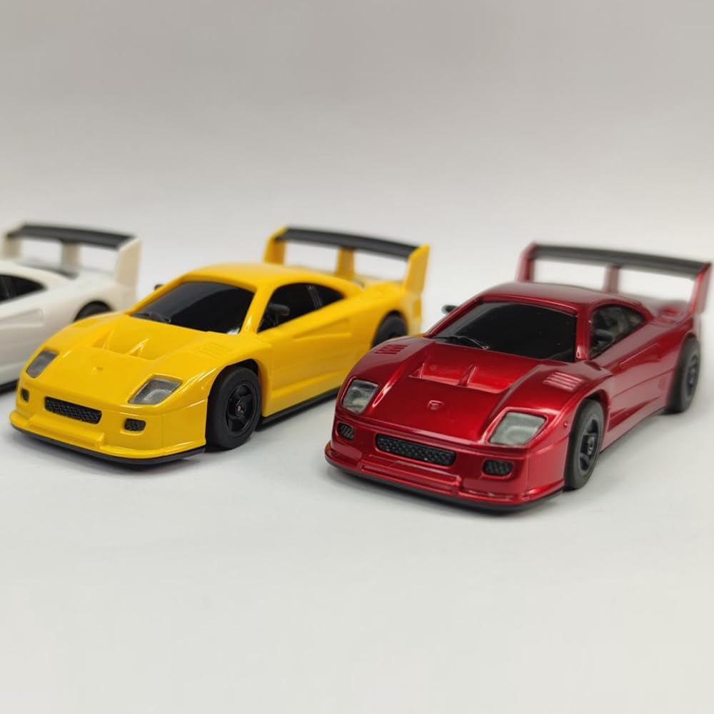 S100 LDARC 1:64 Scale Remote Control Racing Car Mini RC Drift Cars, 2.4G Full Proportional Steering Independent Suspension Desktop Remote Control Sports Car RTR for Adults & Enthusiasts (Yellow)