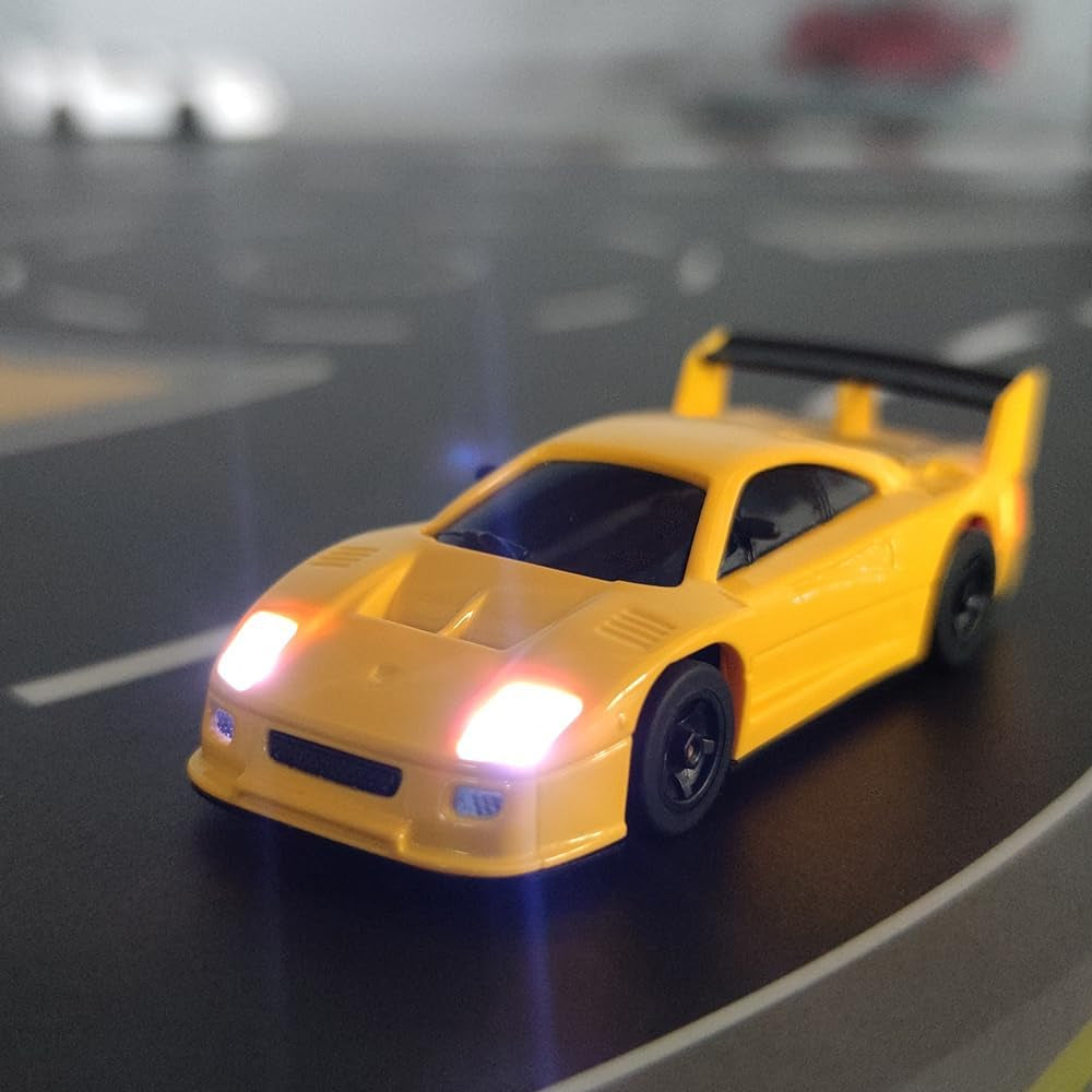 S100 LDARC 1:64 Scale Remote Control Racing Car Mini RC Drift Cars, 2.4G Full Proportional Steering Independent Suspension Desktop Remote Control Sports Car RTR for Adults & Enthusiasts (Yellow)